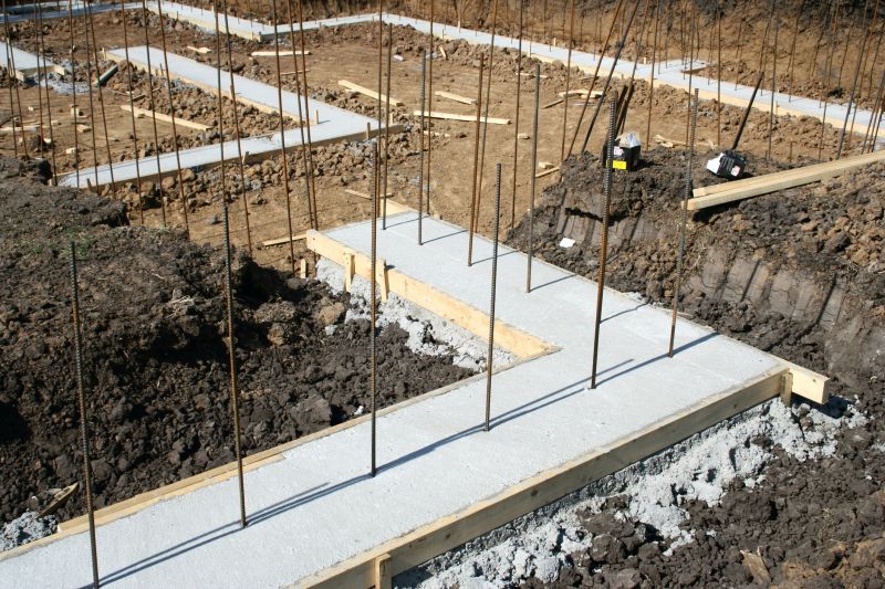 Cement Footing Installation