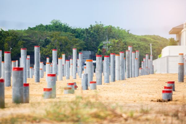 Concrete Pile Installation in Albany
