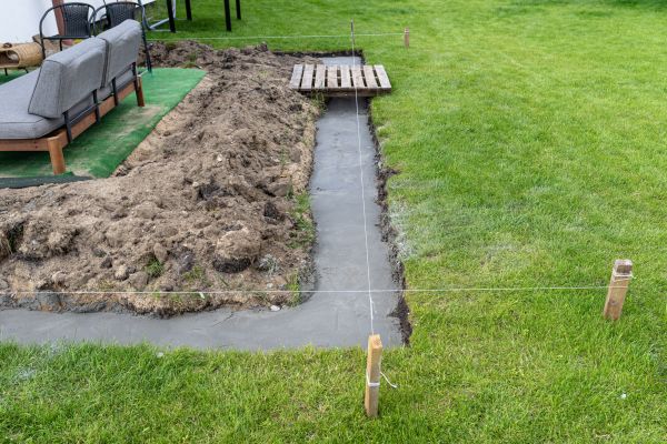 Cement Footer Installation in Albany