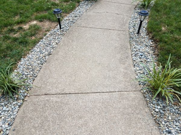 Cement Path Construction in Albany