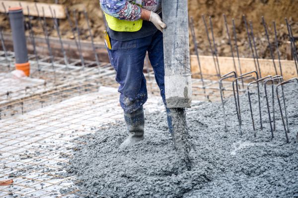 Cabin Foundation Pouring in Albany